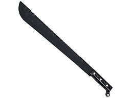Militärmachete 45,5 / 58cm - mit Säge und Klingenschärfer + Plastikscheide