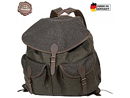 LODENRUCKSACK grün/grau mit wasserabweisender Teflonbeschichtung | 20 Liter, nur 770g | 55 x 45cm