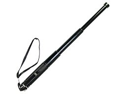 Mini Teleskop Schlagstock 14/32cm - Schwarz - auch als Kubotan verwendbar