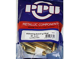 20 Stück PPU | PrviPartizan Geschosse #B-429 | .50 BMG 725grs/47,00g SOLID Match Line .50 Browning