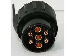 1 x PKW Anhänger Trailer Strom Elektrik Stecker Adapter: 7/13pol von PKW Alt 7 polig > NEU 13 polig