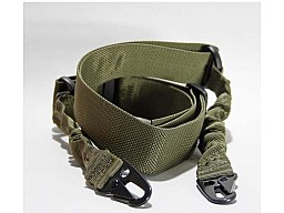 TACTICAL Trageriemen Riemen mit 2-Punkt Bungee oliv