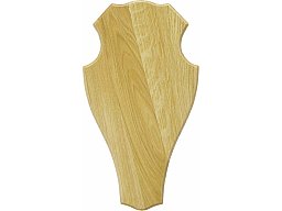 1 x Trophäenbrett EICHE 1 HELL 52cm x 26cm | Hirschschild Rotwild Hirsch Damwild Rothirsch ...