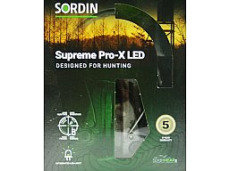SORDIN Supreme Pro-X Profi Kapsel Gehörschutz mit GEL Pads und Leder | H: 29dB SNR: 27 dB Night Camo