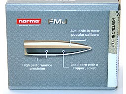 100 Stück NEUE NORMA Geschosse - FMJ 6,5mm/.264 - 7,8g/120gr #20665141 Match-Geschosse Vollmantel !