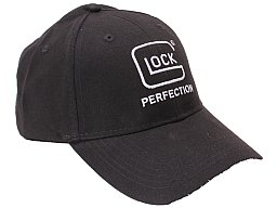 Glock Cap schwarz Schrift weiß