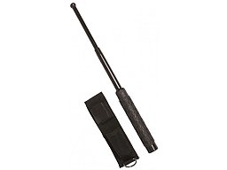 Teleskop Schlagstock 16,5/41cm SCHWARZ + Holster