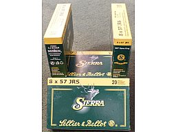 Versandkostenfrei 8x57IRS S&B Teilmantelpatronen mit dem Sierra Game King 14,26g (220gr) Geschoß