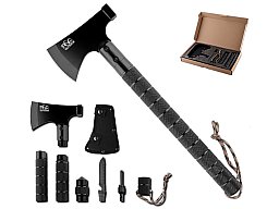 Tactical Survival Axt 10 in 1 Schwarz