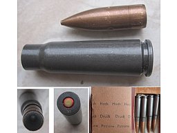 DEKO 1 Stück Beschuß Patrone aus DDR - Fertigung 7,62x39 Kalaschnikow 1