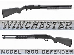 WINCHESTER 1300 " DEFENDER " Pump Action / VS Rep.- Flinte im Kaliber 12/76 Magnum