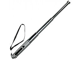 Mini Teleskop Schlagstock 14/32cm - Silber - auch als Kubotan verwendbar