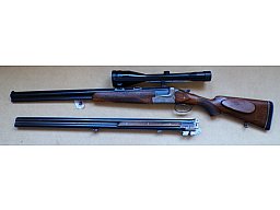 Merkel mit Krieghoff Wechsellauf
