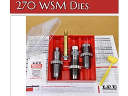 LEE 3-Die-Pacesetter Langwaffen Matrizensatz-SET Full-Length .270 WSM Winchester Short Magnum #90572