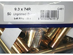 50 Stück > NEUE PPU/PrviPartizan Langwaffenhülsen 9,3x74 R | Boxerzündung Unprimed Brass #C461 | NEU