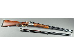 Bockbüchsflinte Merkel Suhl Kal.: 6,5x57R; 16/70 mit Wechsellauf Kal.: 16/70