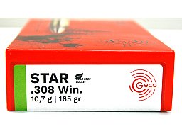 20 Schuss GECO STAR Blefrei Büchsenpatronen .308 Win. 165gr 10,7g Deformationsgeschoss Munition 20!
