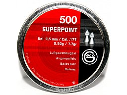 500 Stück GECO S-Point Luftgewehr Diabolos 4,5mm/.177 | 500 Schuss Druckluft/CO2/Airgun SPITZ Point