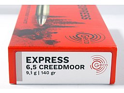 20 Schuss GECO EXPRESS Büchsenpatronen 6,5 CREEDMOOR 140gr 9,1g Blei Präzise Jagd Munition 6.5 CRM