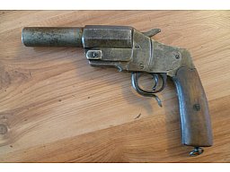 Signalpistole / Leuchtpistole M 1894 Hebel Kal. 4