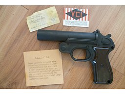 Signalpistole / Leuchtpistole Geco P2 BW Kal. 4