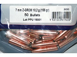 50 St. PPU PrviPartizan Geschosse #B-630 | Cal.7MM.284 - 158grs/10g Z-GROM Bleifrei! ZINN-Deformat