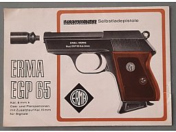 Gebrauchsanleitung für Erma EGP 65.