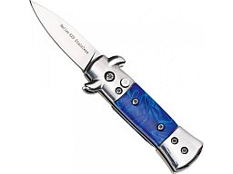 Sonderpreis Springmesser blau 420er Stahl