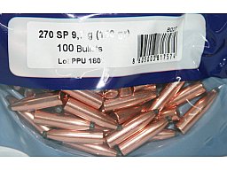 100 Stück PPU | PrviPartizan Geschosse #B-027 | .270 - 277 150grs/9,7g SP - Teilmantel JAGDGESCHOSS