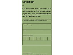 Schießbuch | Schiessbuch für Sportschützen - Motiv BW Style