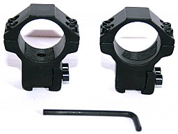 Aufschubmontage für Luftgewehr/Kleinkaliber 11mm Prismenschiene | 1Zoll Mittelrohr (25,4mm) | BH14mm