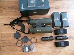 Fernglas Swarovski SLC 15x56 mit Booster und Zubehör
