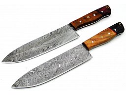 Damascus Steel Chef Knife 2 stück 1510