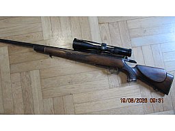 Krico 600 Jagdmatch, Kal. .222Rem, ZF Hawke 4-12x40 AO 10x1/2 MilDot, Blau/Rot beleuchtet