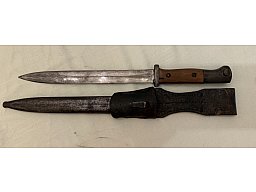 1. WK BAYARD / GOTTLIEB HAMMESFAHR SOLINGEN . POCHE Seitengewehr 84/98 Abnahme W 17 m. Koppelschuh