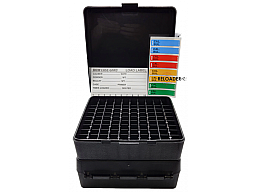 100er Patronenbox .44 Mag .45 Colt .41 Rem MTM CASE-GARD P-100-44-40 schwarz mit Scharnier NEU