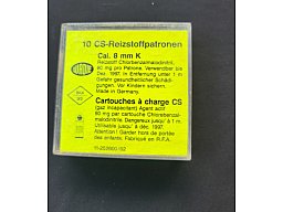 Alte Wadie Gaspatronen im Cal. 8mm Pistole