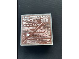 Alte Wadie Supra Pfefferpatronen Ca. 9mm PAK,