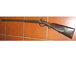 Perkussion Vorderlader Gewehr in ca. 9,2mm, so auch noch nie gesehen