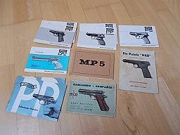 Bedienungsanleitungen f. Walther, HK MP5,MAB u.a.
