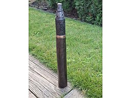 Russische 45mm Deko-Patrone mit Messing hulse - WK2