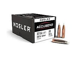 50 Nosler Geschosse .308, 200 grain, ACCUBOND SPITZER, NEU