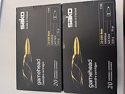 40 Schuss 22-250 Rem. Sako Gamehead 55grs.