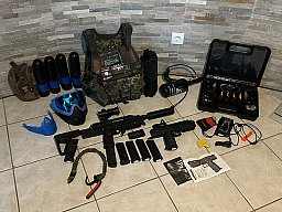 Komplette Tippmann MagFed / Woodland Paintball-Ausrüstung abzugeben – TCR, TiPX, HDR 50 + sehr viel