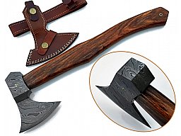 Custom Damast Steel VIKING AXE ,Axt High Carbon Stahl Scheide Wikinger 227