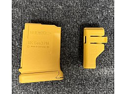 HK MR223 Gen 3 PM 10-Schuss Magazin sandfarben RAL8000 / schwarz - AR15 AR10 MR308 HK243 SP5k