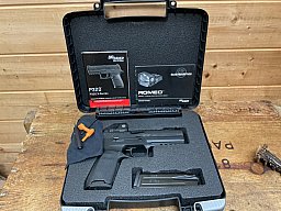 SLP SIG SAUER P320 Fullsize RX mit Romeo 1, Kal.9x19, Komplett mit Papieren und Koffer! Neuwertig!