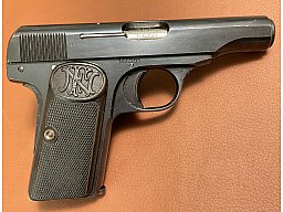 Pistole FN Browning Modell 1910 im Kaliber 7,65 mm Browning SNR 166393