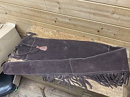 Wildlederfutteral Western, braun, 130cm, Top Zustand!