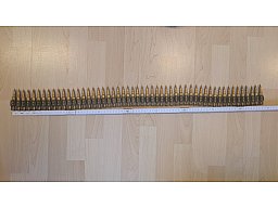 MG Gurt Deko-Munition 7,62 mm, je ca. 50 Patronen, 90 cm